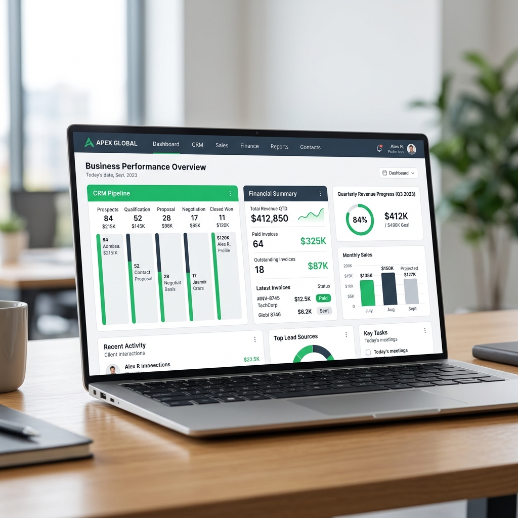 Business Management ERP Dashboard