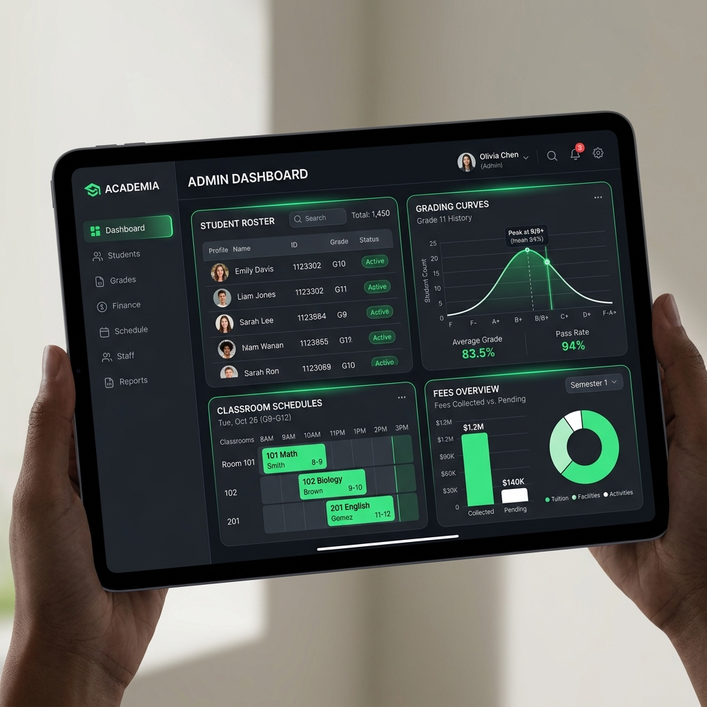 School Management ERP Dashboard